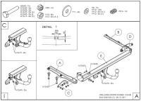 Фаркоп Galia для Opel Astra J универсал (2010-2015) № O061A