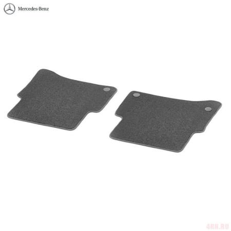 Коврики салона задние текстильные оригинальные для Mercedes S-Class (W223) (2020-2025) серые № A22368083037Q07