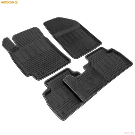 Коврики салона Rezkon 3D Evaplast текстильные для Kia Cerato (2018-2025) № 4521010300