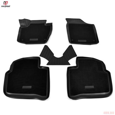 Коврики салона комбинированные 3D для Skoda Rapid (2020-2023) № NPA11-C81-651-2-CM