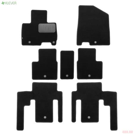 Коврики салона текстильные Standard для Kia Carnival Prestige (2021-2025) 7 шт. № KLEVER0202506901210kh