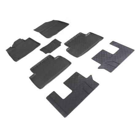 Коврики салона с высоким бортом для Kia Sorento (3 ряда) (2020-2025) № 95383