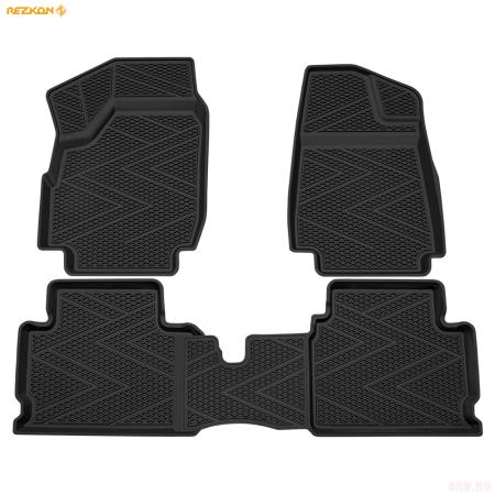 Коврики салона резиновые для Lada (ВАЗ) Niva Legend (2021-2025) ячеистый Ромб № 1239035500
