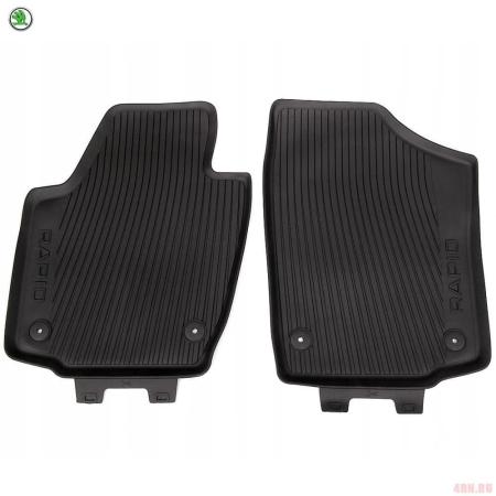 Коврики передние оригинальные для Skoda Rapid (2012-2020) № 5JB061551A