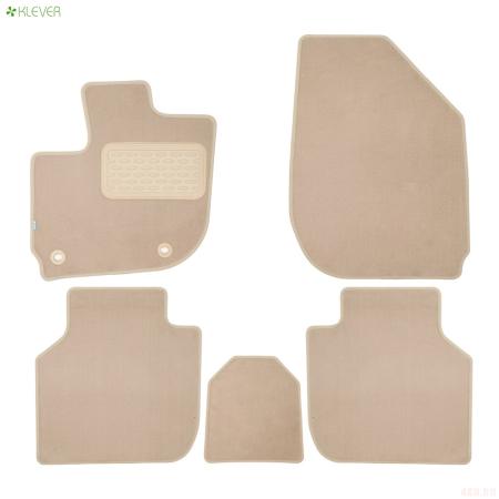 Коврики салона текстильные Premium для Honda Jazz (2023-2025) 5 шт. бежевые № KLEVER0401803722112kh
