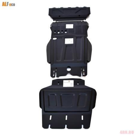 Защита картера и радиатора для Mitsubishi L200 (2015-2023) 2 части № ALF.14.08st