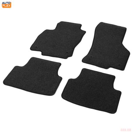 Текстильные коврики салона Standard для Skoda Octavia A7 (2013-2020) кроме авто с акустической системой Kanton, графит № 4510201