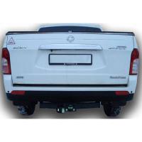 Фаркоп Лидер Плюс усиленный со сварным фланцевым шаром для SsangYong Action Sports (QJ) (2007-2012) № S208-FC