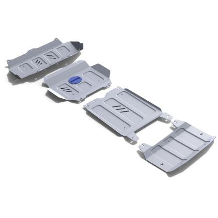 Защита радиатора, двигателя, КПП и раздаточной коробки для Toyota Fortuner 4WD (2015-2025) 4 части № K333.5770.1