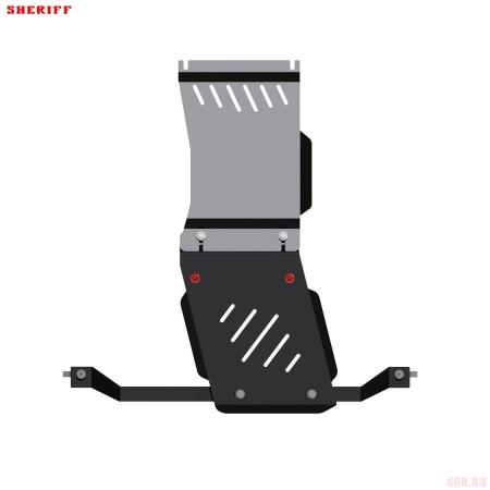 Защита КПП и раздаточной коробки для Jeep Commander (2007-2010) № 04.1955