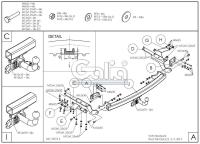 Фаркоп Galia для Toyota RAV4 (2013-2018) № T061A