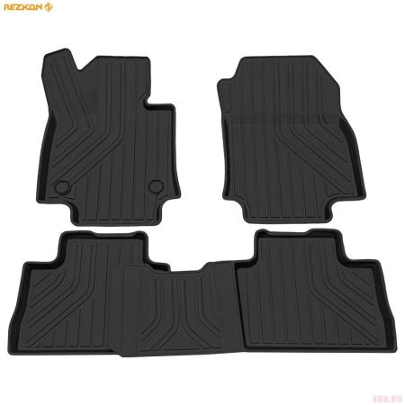Коврики салона Rezkon резиновые для Toyota RAV4 (2019-2025) № 1034035300