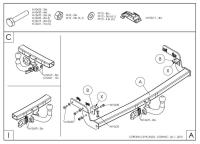 Фаркоп Galia быстросъемный для Citroen C3 Picasso (2009-2017) № C059C