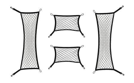 Набор оригинальных сеток в багажник Skoda Yeti 2009-2017 артикул DMA630001