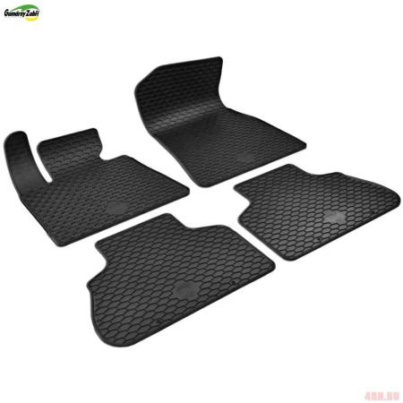 Коврики салона Gumarny Zubri для BMW X5 (G05) (2019-2025) с оригинальными фиксаторами "BMW Velcro" № ST 32-00407