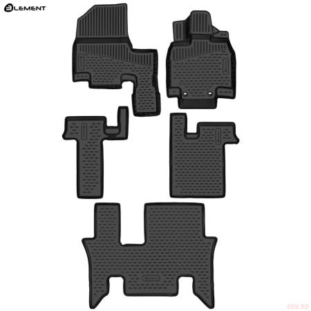 Коврики 3D салона для Honda Stepwgn (2017-2022) правый руль, 5 шт. № ELEMENT3DAN0436210k