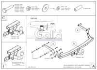 Фаркоп Galia для Renault Sandero Stepway (2014-2022) № D044A