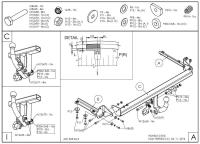 Фаркоп Galia для Honda Civic хэтчбек 5дв. (2012-2015) № H090A