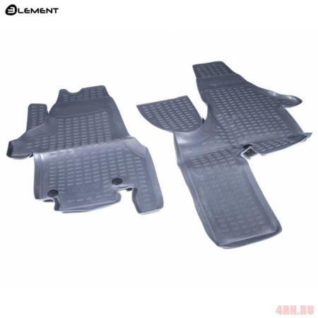 Коврики салона Element передние для Volkswagen Multivan T5 (2004-2009) серые № NLC.51.17.211