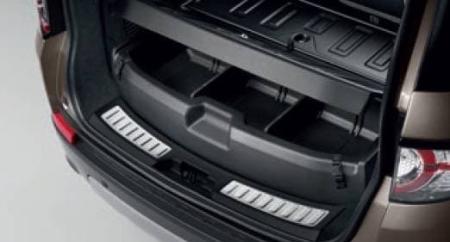 Органайзер в багажник пластик (с логотипом и замком) для Land Rover Discovery 5 (2016-2019) № VPLRS0355 