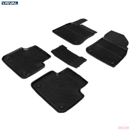 Коврики салона Rival литьевые для Volkswagen Touareg (2018-2025) № 65808001