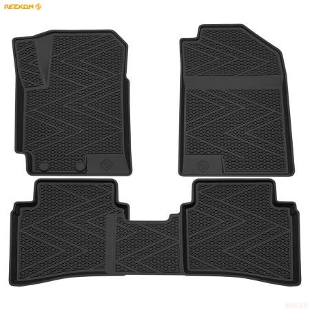 Коврики салона резиновые Ячеистый Ромб для Hyundai Solaris (2017-2022) № 1220050200