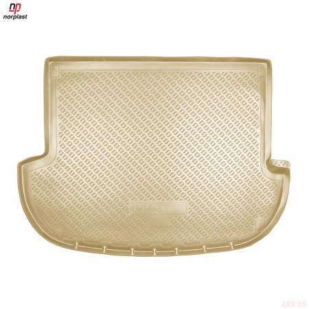 Коврик в багажник Norplast бежевый для Hyundai Santa Fe (2006-2010) № NPL-P-31-22N-B