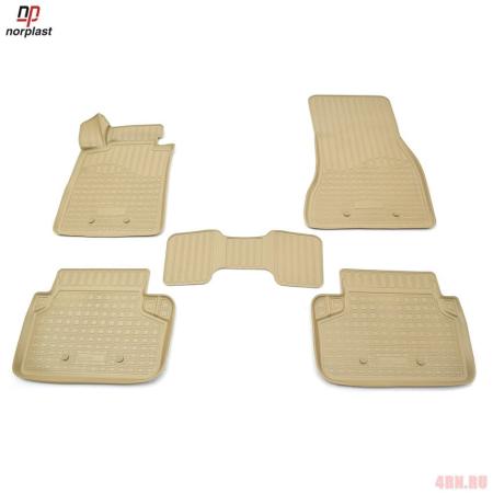 Коврики салона Norplast бежевые для BMW 5-Серия (G30) седан (2016-2023) № NPA11-C07-160-B
