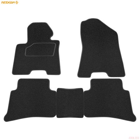 Коврики салона Rezkon текстильные для Kia Sportage (2016-2021) № 2521040300