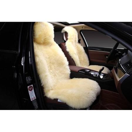 Накидка из натурального меха 2 шт. (овчина, длинный ворс, шкура из кусков, Австралия) № D014B