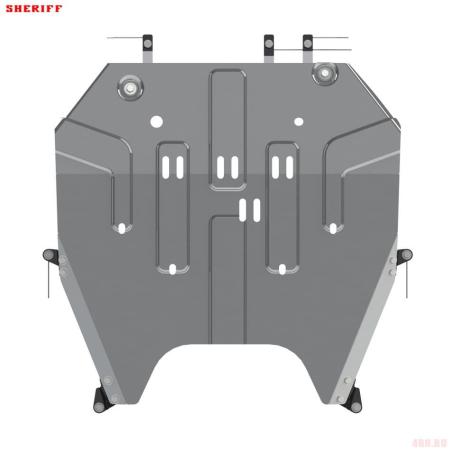 Защита картера и КПП для Mitsubishi Eclipse Cross (2018-2025) № 14.3575