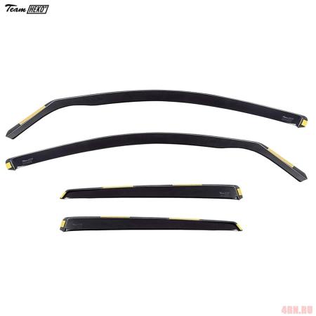 Дефлекторы боковых окон Heko для Audi A4 универсал (2008-2015) № 10236