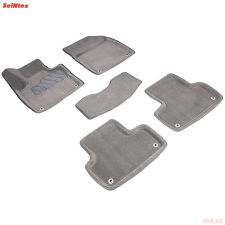 Коврики салона 3D текстильные для Volvo XC60 (2017-2025) серые № 95044