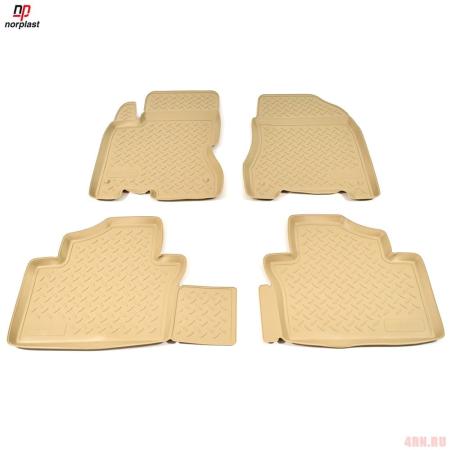 Коврики салона Norplast бежевые для Renault Koleos (2008-2016) № NPL-Po-69-31-B