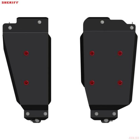 Защита топливного бака для Mitsubishi Outlander (2013-2022) № 14.3776