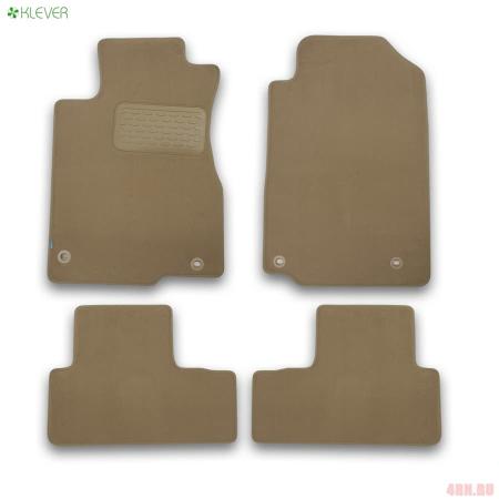 Коврики салона Klever текстильные Premium для Honda CR-V (2015-2016) бежевые № KLEVER04183022112kh