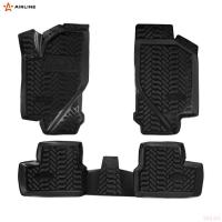 Коврики салона (3D с подпятником) для Lada (ВАЗ) Kalina (2013-2018) с высоким бортом № ACM-PS-03