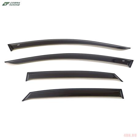 Дефлекторы боковых окон Cobra для Volkswagen Polo седан (2010-2020) № V23010