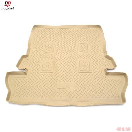 Коврик в багажник Norplast бежевый для Toyota Land Cruiser 200 7 мест (2007-2011) № NPL-P-88-50-B