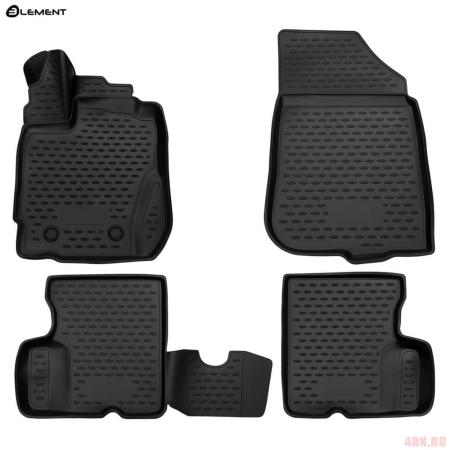 Коврики салона Element 3D для Renault Duster (2015-2020) с ручкой для дистанц. откр. лючка бензобака № NLC.3D.41.40.210k