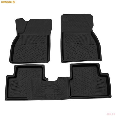 Коврики салона Rezkon резиновые для Opel Insignia (2008-2015) № 1026020100