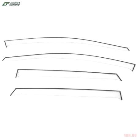 Дефлекторы окон прозрачные для Kia Rio хэтчбек 5дв. (2011-2016) № KC12911