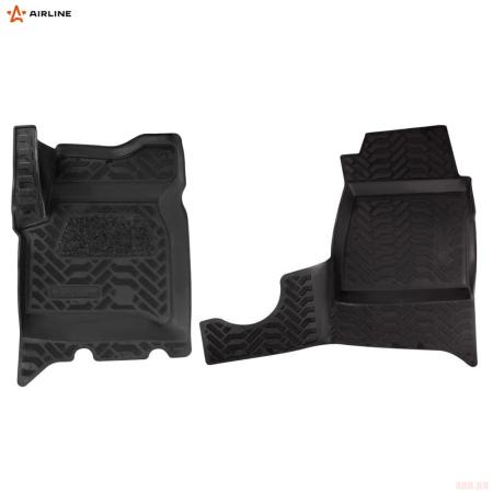 Коврики салона передние (3D с подпятником) для UAZ Profi (2017-2025) с высоким бортом № ACM-PS-76