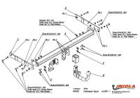 Фаркоп Imiola быстросъемный для Volkswagen Tiguan (2007-2016) № W.A33