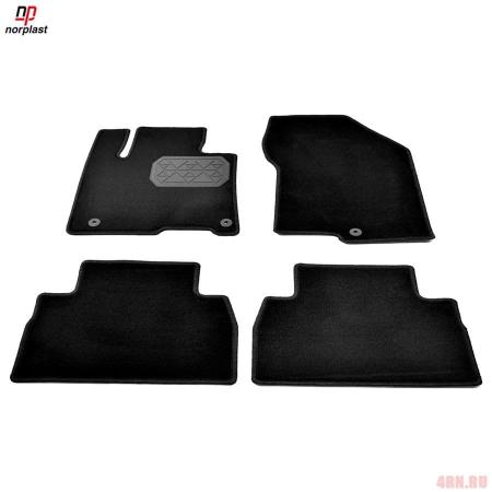 Ковры салона текстильные для Hyundai Santa Fe (2018-2020) (5 мест) № NPA10-VTe310-530