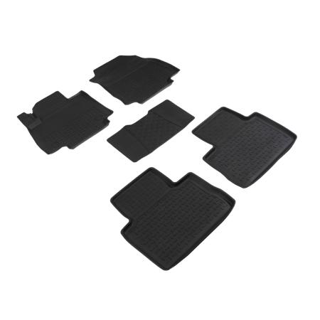 Коврики салона с высоким бортом для Toyota RAV4 (2019-2025) МКПП № 92947