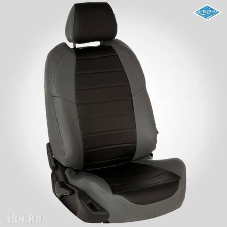 Чехлы на сиденья "Автопилот" для Lada (ВАЗ) Priora седан (2014-2018) серо-черный № va-pr-ps-seche-e
