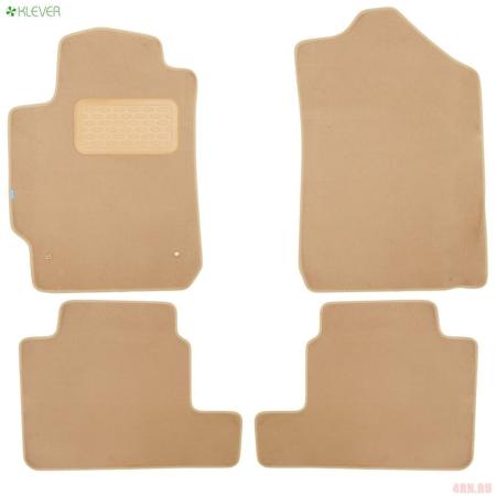 Коврики салона Klever текстильные Premium для Toyota Camry седан (2005-2011) бежевые № KLEVER04485222112kh
