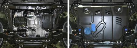 Защита двигателя и КПП для Lexus NX 300h (2014-2017) № 111.3206.1