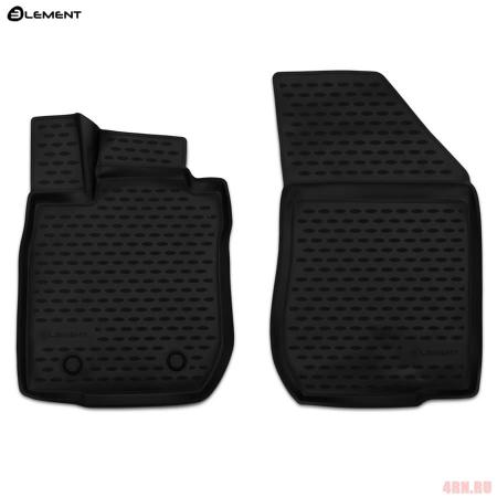 Коврики салона Element (передние 2 шт.) 3D для Lada (ВАЗ) Largus (2012-2025) № NLC.3D.52.30.210k
